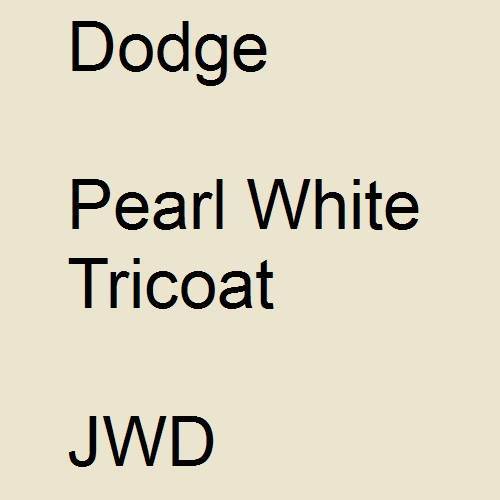 Dodge, Pearl White Tricoat, JWD.